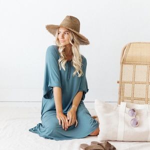 Seaglass Caftan MIDI Dress
